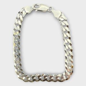 7” Sterling Silver Cuban Link Bracelet